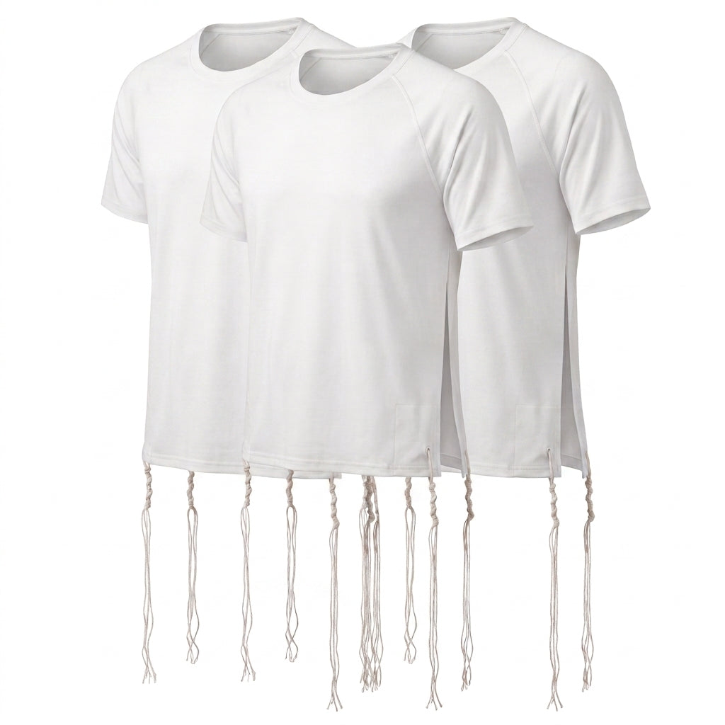 Youth Tzitzit 3-Pack - Crew Neck