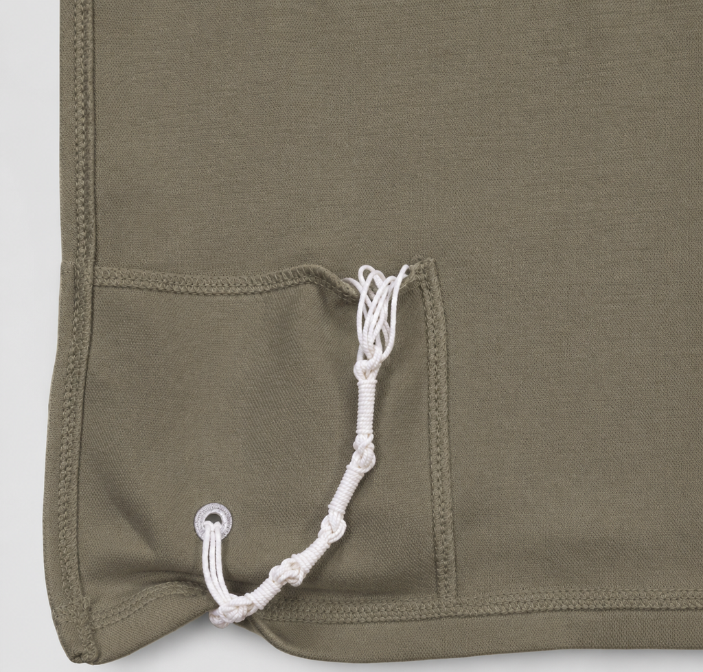 Short-Sleeve Ashkenaz Tzitzit – Adult – Crew Neck – IDF Green