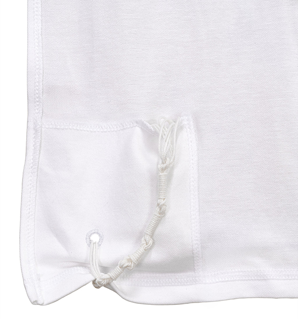 Short-Sleeve Ashkenaz Tzitzit – Youth – Crew Neck – White