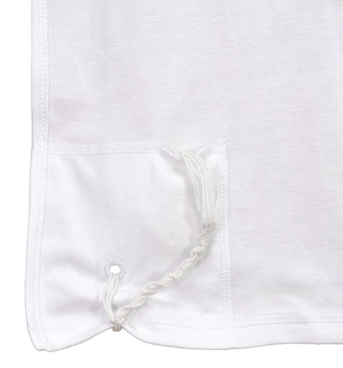 Short-Sleeve Tzitzit – Adult – Crew Neck – White